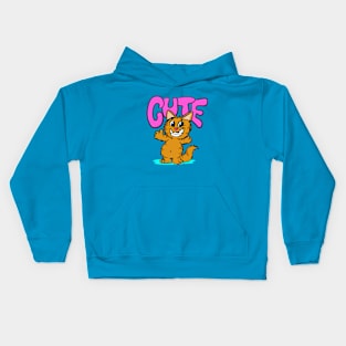 Cute kitty cat Kids Hoodie